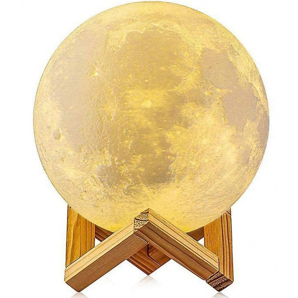 Lampa De Veghe In Forma De Luna 3D Moon Light, Alimentare Baterii, Stand Plastic Inclus, 8 Cm