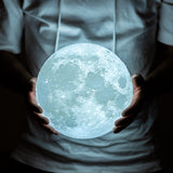 Lampa De Veghe In Forma De Luna 3D Moon Light, Alimentare Baterii, Stand Plastic Inclus, 8 Cm