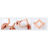 Lampa de veghe in forma de luna cu stele 3D Moon Light, alimentare baterii, stand din lemn inclus, 10 cm, Vivimall - vivimall.ro