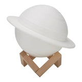 Lampa De Veghe In Forma De Saturn 3D Saturn Light, Alimentare Baterii, Stand Plastic Inclus, 15 Cm