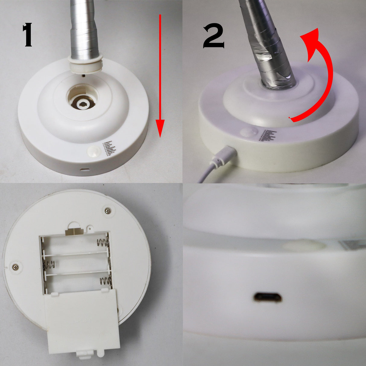 Lampa De Veghe Led Cu Baterii Si Usb