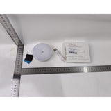 Lampa de Veghe LED, Flippy, cu Senzor de Miscare, Doua Tipuri de Lumina Alb Rece, Incarcare USB, Intrerupator On/Off/Auto, 0.6W, 300mAh, Design Rotund, Alb, 8.5x2.3 cm