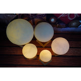 Lampa De Veghe Luna 3D Moon Light, Lumina Led, Alimentare Baterii, Stand Din Plastic, 20 Cm