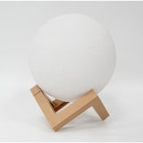 Lampa De Veghe Luna, Culori, Lumina Led, Alimentare Baterii, Stand Din Plastic, 15 Cm