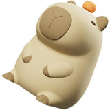 Lampa de Veghe pentru Copii, Vivimall, din Silicon, Senzor Tactil, Model Capibara, Lumina Calda, Protectie pentru Ochi, Incarcare USB, Capacitate Baterie Incorporata 800mAh, 10.8x9x12.8 cm, Alb - vivimall.ro