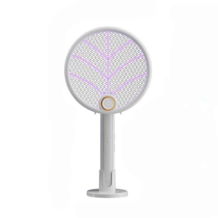 Lampa Electrica Impotriva Tantarilor, 42.5 X, Reincarcabila Cu Cablu Usb Inclus, Plasa Din Aluminum, Alb - vivimall.ro