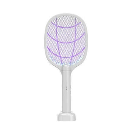 Lampa Electrica Impotriva Tantarilor, 43 X 18 X 9.2 Cm, Reincarcabila Cu Cablu Usb Inclus, Plasa Din Aluminum Alb - vivimall.ro