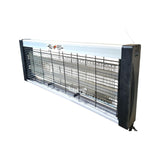 Lampa Electrica UV Anti Insecte, Vivimall, Lumina Neon, 2 tuburi cu putere de 30W, Suspensie Perete, Carcasa din Plastic Metalica, 49 x 25 x 6 cm Alb Negru