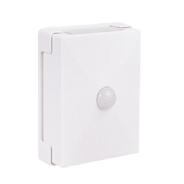 Lampa LED bidirectionala cu senzor de miscare Vivimall, cu baterii, pentru dormitor, bucatarie, baie, scari, 2 LEd-uri, 8 x 10.5 cm, material ABS si PC, portabila, alb cald - vivimall.ro