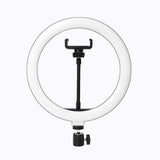 Lampa Led Circulara Cu Trepied Metalic Extensibil, Rotativa 360 De Grade, Lungime Extensie 210 Cm, Diametru Lampa 26 Cm, Conectare Usb, Telecomanda, 3 Trepte De Lumina - vivimall.ro