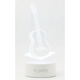 Lampa Led Decorativa, 3D, Chitara, Din Material Acril Si Lumina A, Alb - vivimall.ro