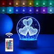 Lampa Led Decorativa, 3D, Cu Text "I Love You", Doua Moduri De Alimentare Usb Si Baterii, 20 Cm Inaltime, Din Material Acril Si Lumina A, Alb - vivimall.ro