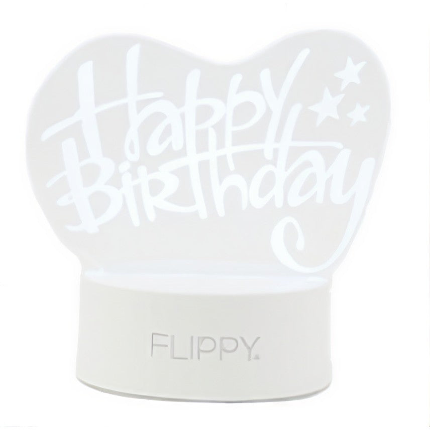 Lampa Led Decorativa, 3D, Happy Birthday, Cu Usb Si Baterii, 20 Cm Inaltime, Din Material Acril, Lumina A Si Telecomanda Inclusa, Alb - vivimall.ro