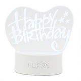 Lampa Led Decorativa, 3D, Happy Birthday, Cu Usb Si Baterii, 20 Cm Inaltime, Din Material Acril, Lumina A Si Telecomanda Inclusa, Alb - vivimall.ro