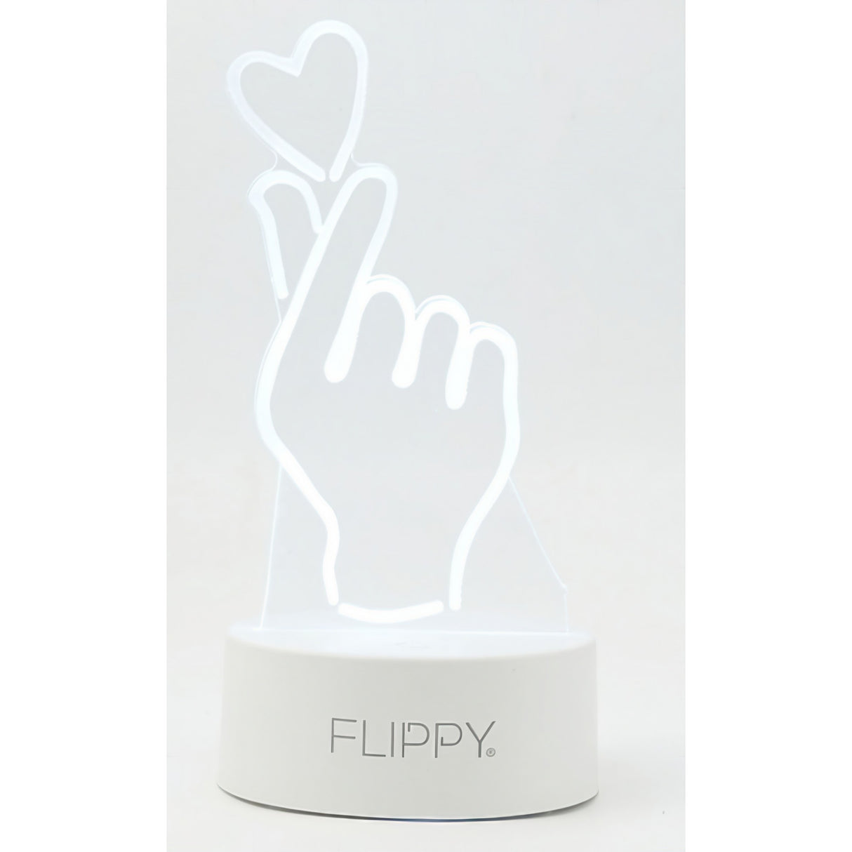 Lampa Led Decorativa, 3D, Mana Si Inima, Din Material Acril Si Lumina A, Alb - vivimall.ro