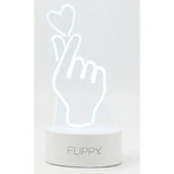 Lampa Led Decorativa, 3D, Mana Si Inima, Din Material Acril Si Lumina A, Alb - vivimall.ro