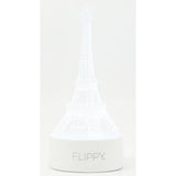 Lampa Led Decorativa, 3D, Turnul Eiffel, Din Material Acril Si Lumina A, Alb - vivimall.ro