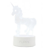 Lampa Led Decorativa, 3D, Unicorn, Cu Usb Si Baterii, 20 Cm Inaltime, Din Material Acril, Lumina A Si Telecomanda Inclusa, Alb - vivimall.ro