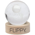 Lampa Led Decorativa, Cu Bila De Cristal Cu Diametru 6Cm, Alimentare Usb, Suport Din Lemn, Lumina - vivimall.ro