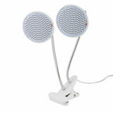 Lampa Pentru Cresterea Plantelor De Interior, Cap Dublu, Nu Emana Caldura, 290 Leduri, 2 Culori, Prindere Cu Clips, 46X11.5X9.2 Cm - vivimall.ro