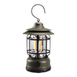 Lampa Portabila Camping, Felinar Vintage Cu Carlig, Abs, Iluminare 21 Cob Led, Intensitate Reglabila, 5W - vivimall.ro