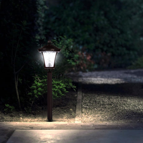 Lampa Solara Cu Prindere In Pamant, Inaltime 65 Cm, Alb Rece - vivimall.ro