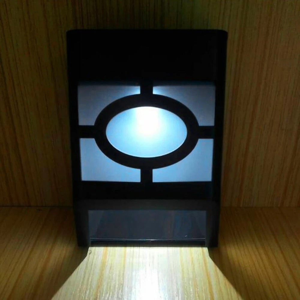 Lampa Solara Cu Senzor Geometric, Ip65, Lumina Alb Rece - vivimall.ro