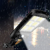 Lampa Solara De Exterior Led, 36 Cm X 11.5 Cm, 2880 Lumeni 120 Cob Led 24 W - Echivalent 192 W Bec Incadescent, Ip65, Senzor De Miscare, Senzor De Lumina, 6 Grile, Alb Rece - vivimall.ro