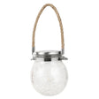 Lampa Solara Decorativa Pentru Exterior, Ip65, 20 Led-Uri, 600Mah, 14 X 12 Cm, Cu Agatatoare, Model Borcan Rotund, Multicolor - vivimall.ro