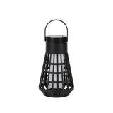 Lampa Solara pentru Gradina, Flippy, Reincarcabila de la Soare, Model Felinar, Portabila cu Picior, Lumina Calda, 12 cm, Negru