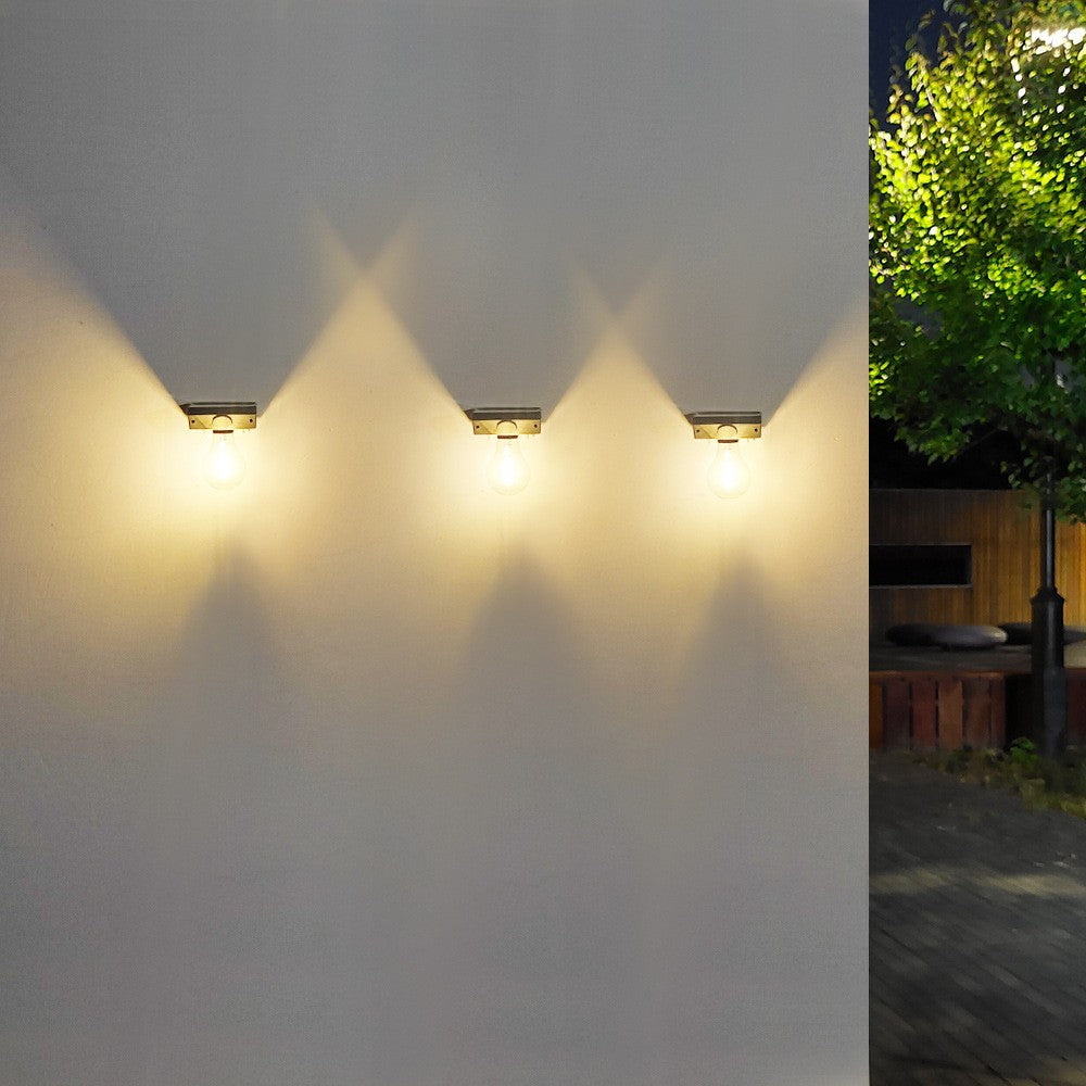Lampa Solara, Pentru Exterior, Tip Bec, Rezistenta La Apa Ip65, Material Abs, Baterie 3.7V, 1200 Mah, 9.5 X 11 Cm, Autonomie 8 Ore, Senzor De Miscare, Alb Cald - vivimall.ro