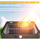 Lampa Solara LED Decorativa de Perete, Vivimall, pentru Exterior, Suspendata, 800mAh, 15x13x6 cm, Neagra