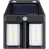 Lampa Solara LED Decorativa de Perete, Vivimall, pentru Exterior, Suspendata, 800mAh, 15x13x6 cm, Neagra