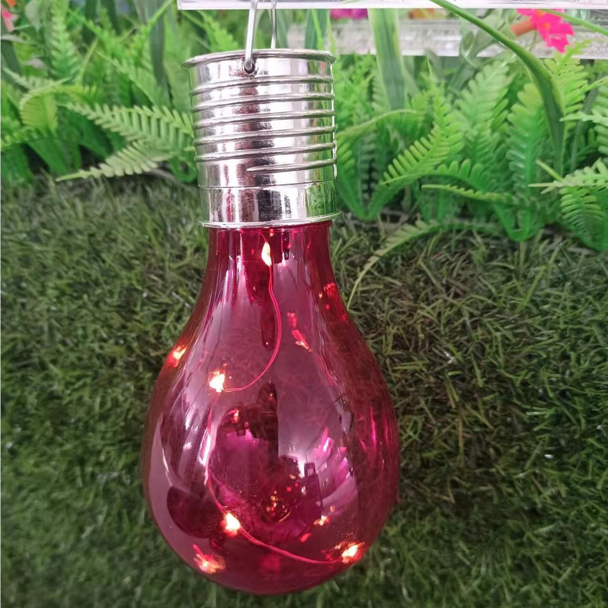 Lampa Solara Led Decorativa Sub Forma De Bulb, Pentru Exterior, Suspendata, Ip65, Ultron - vivimall.ro