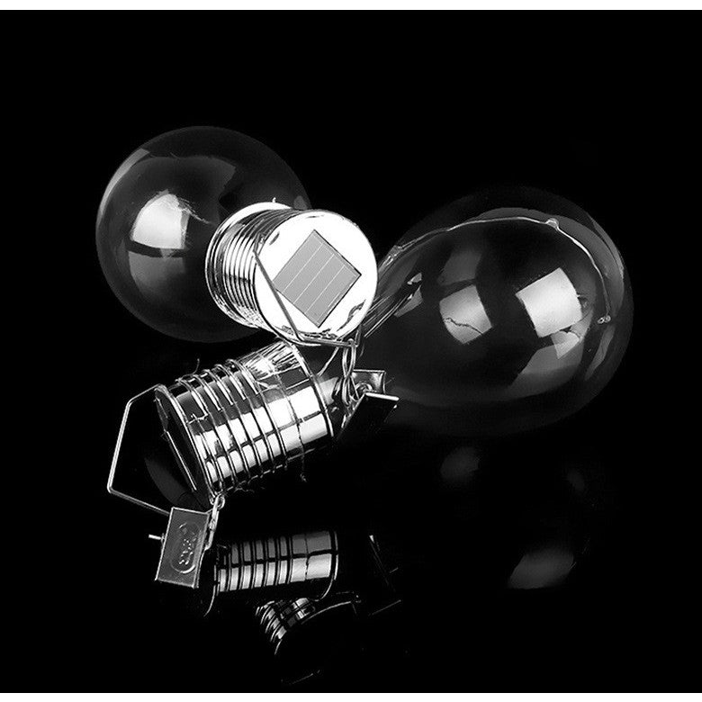 Lampa Solara Led Decorativa Sub Forma De Bulb, Pentru Exterior, Suspendata, Ip65, Ultron Transparent, Lumina Rece - vivimall.ro