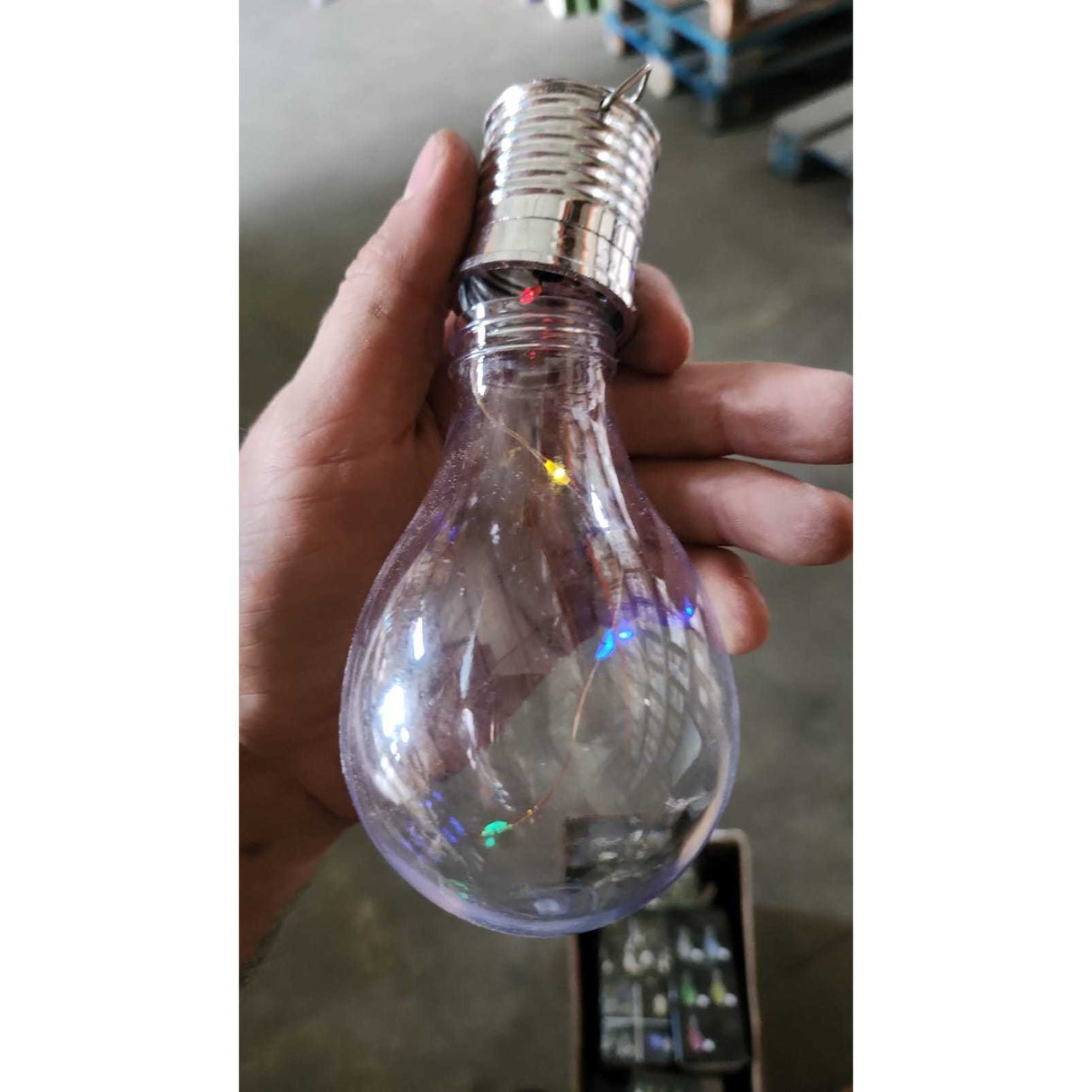 Lampa Solara LED, Flippy, Model Bec, pentru Exterior, IP65, Lumina Multicolora, Transparent