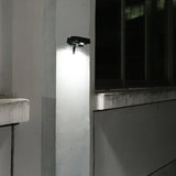 Lampa solara LED dreptunghiulara pentru perete Vivimall, 18 x 7 cm, senzor miscare, 6V, ABS, 2200mAh, rezistent la apa, culoare alb rece, suport negru