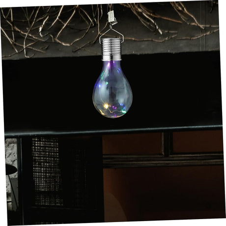 Lampa Solara LED, Flippy, Model Bec, pentru Exterior, IP65, Lumina Multicolora, Transparent