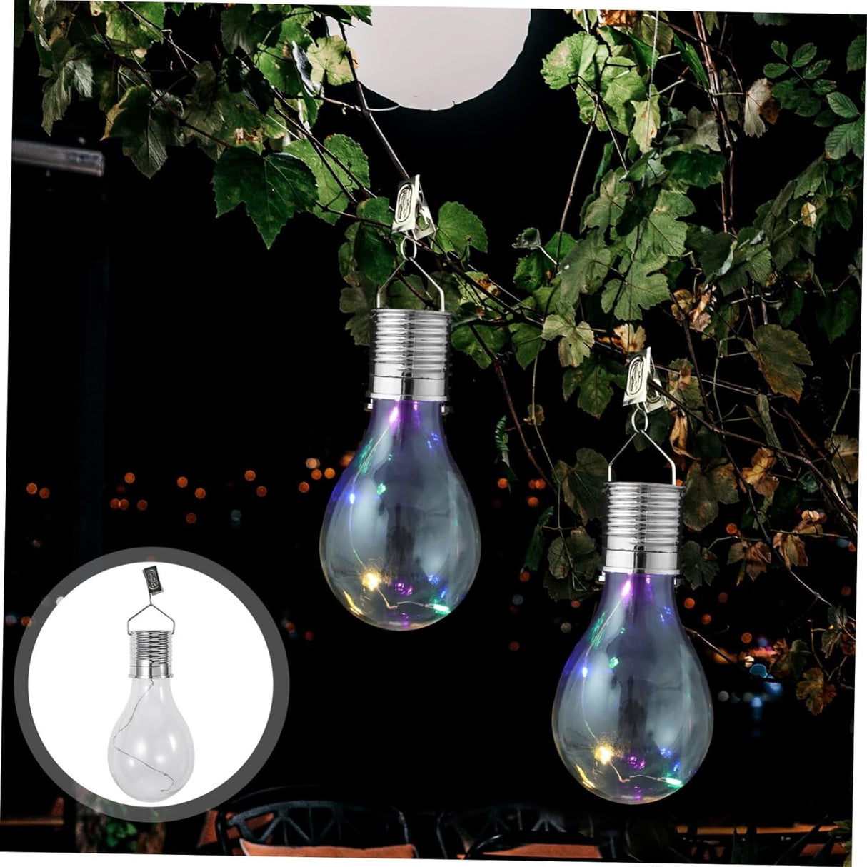 Lampa Solara LED, Flippy, Model Bec, pentru Exterior, IP65, Lumina Multicolora, Transparent