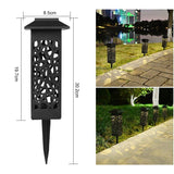 Lampa solara LED Vivimall, tip felinar cu acoperis, pentru gradina, inaltime 30.2 cm, putere 0.2W, 1.2V, 600mAh, alb cald