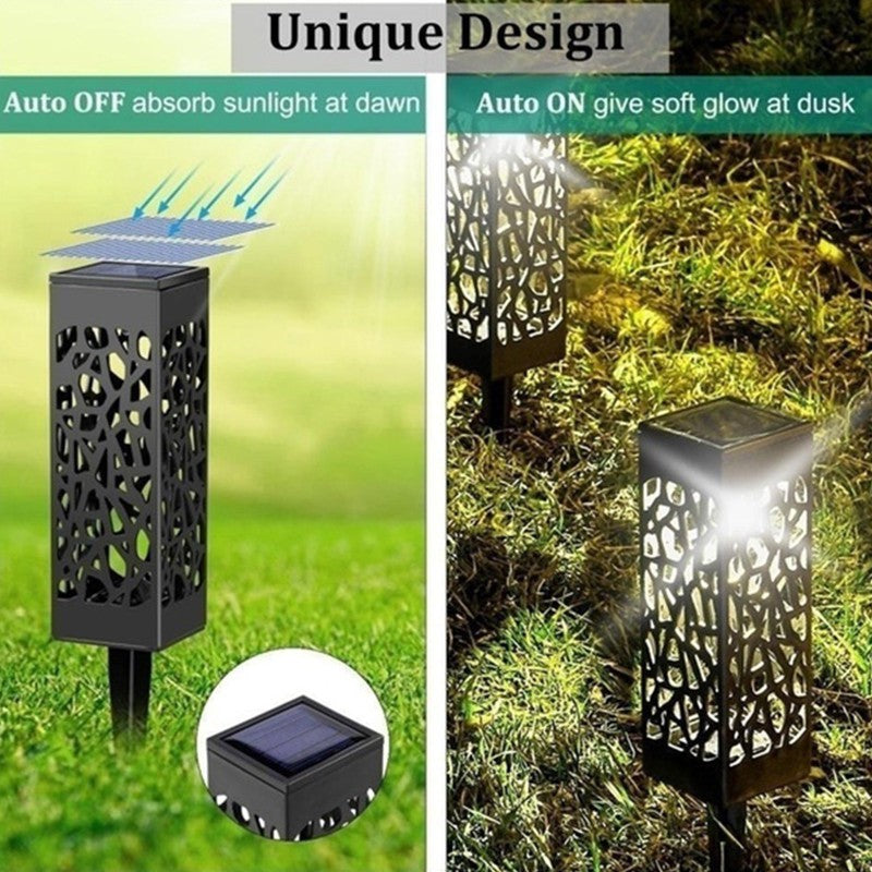 Lampa solara LED Vivimall, tip felinar cu acoperis, pentru gradina, inaltime 30.2 cm, putere 0.2W, 1.2V, 600mAh, alb cald