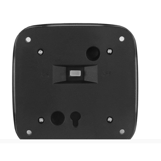 Lampa solara LED pentru gradina Vivimall, 8 LED-uri, prindere de perete sau impamantare, IP65, forma patrat, material ABS si Policarbonat, 9 x 9 cm, baterie 1.2V, 600 mah, alb rece