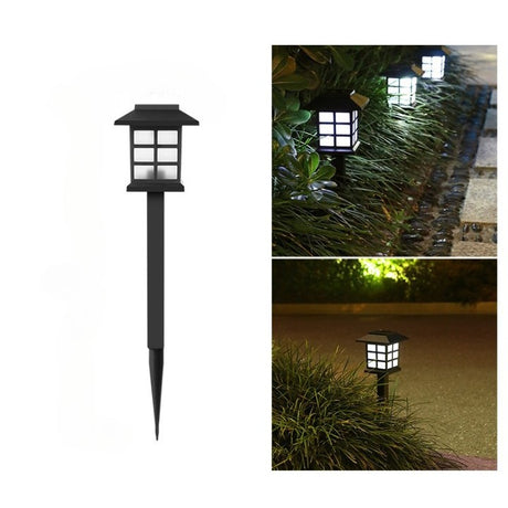 Lampa solara Led pentru gradina, Tip felinar, Flippy, Alb rece
