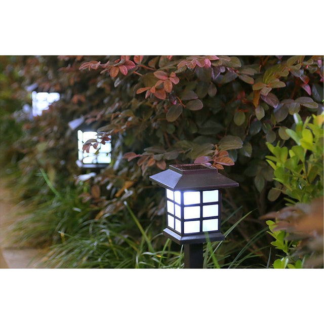 Lampa Solara Led Pentru Gradina, Tip Felinar, Alb Rece - vivimall.ro