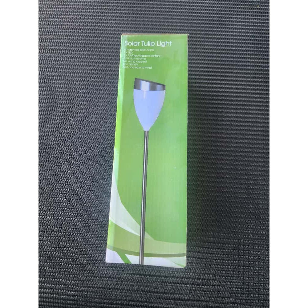 Lampa Solara pentru Gradina, Flippy, Set 2 buc, Tip LED, Model Lalea Tulip Light, Timp de Functionare 6-8 h, Inaltime 62 cm, Rezistenta la Apa, Alb - vivimall.ro