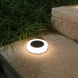 Lampa Solara Led, Sub Forma De Cerc, Pentru Gazon Sau Gradina, Rezistenta La Apa, Alb Cald - vivimall.ro