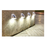 Lampa solara LED tip aplica pentru perete Vivimall, 8.5 x 9 cm, 2V, ABS, 600mAh, rezistent la apa, material ABS, 8 LED-uri, alb rece