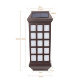 Lampa solara LED tip Felinar pentru perete Flippy, 23 x 9 cm, 1.2V, ABS, 600mAh, rezistent la apa, alb rece