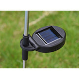 Lampa solara LED tip Floarea Soarelui cu 3 flori, inaltime 70 cm, Pentru gradina, Flippy