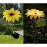 Lampa Solara Led Tip Floarea Soarelui, Inaltime 70 Cm, Pentru Gradina, Resigilat - vivimall.ro
